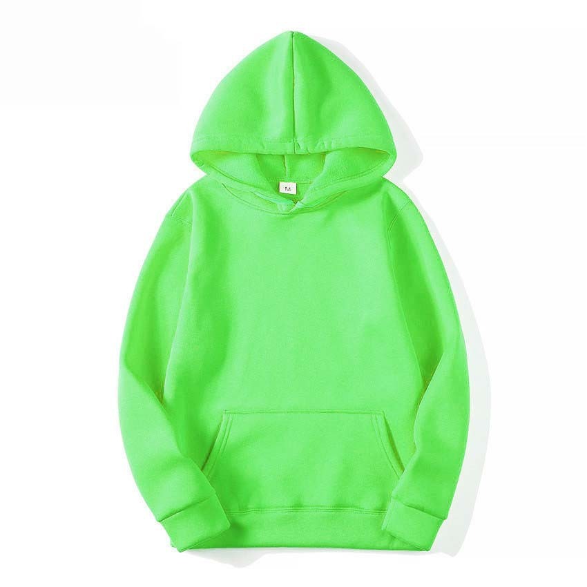 Mens And Womens Hooded Long-Sleeve Pocket Pullover Sweater To Map Customization