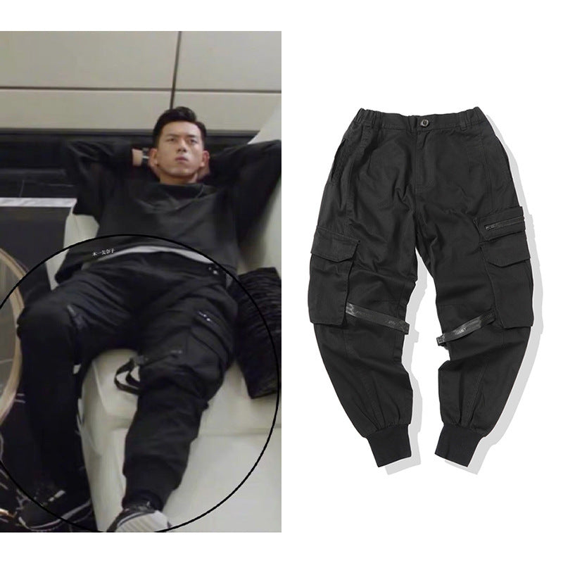 Concealer Cargo Pants Functional Ankle Pants