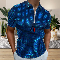 Zip Polo Shirts for Men Slim Fit ALFA    K  32 ALFA   Z   22  ALFA   719