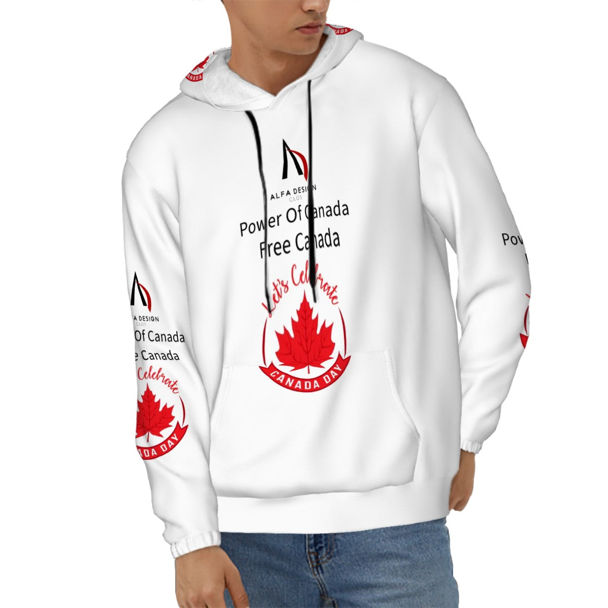 Mens Hoodie with Pockets Customized Services A;LFA   3334
