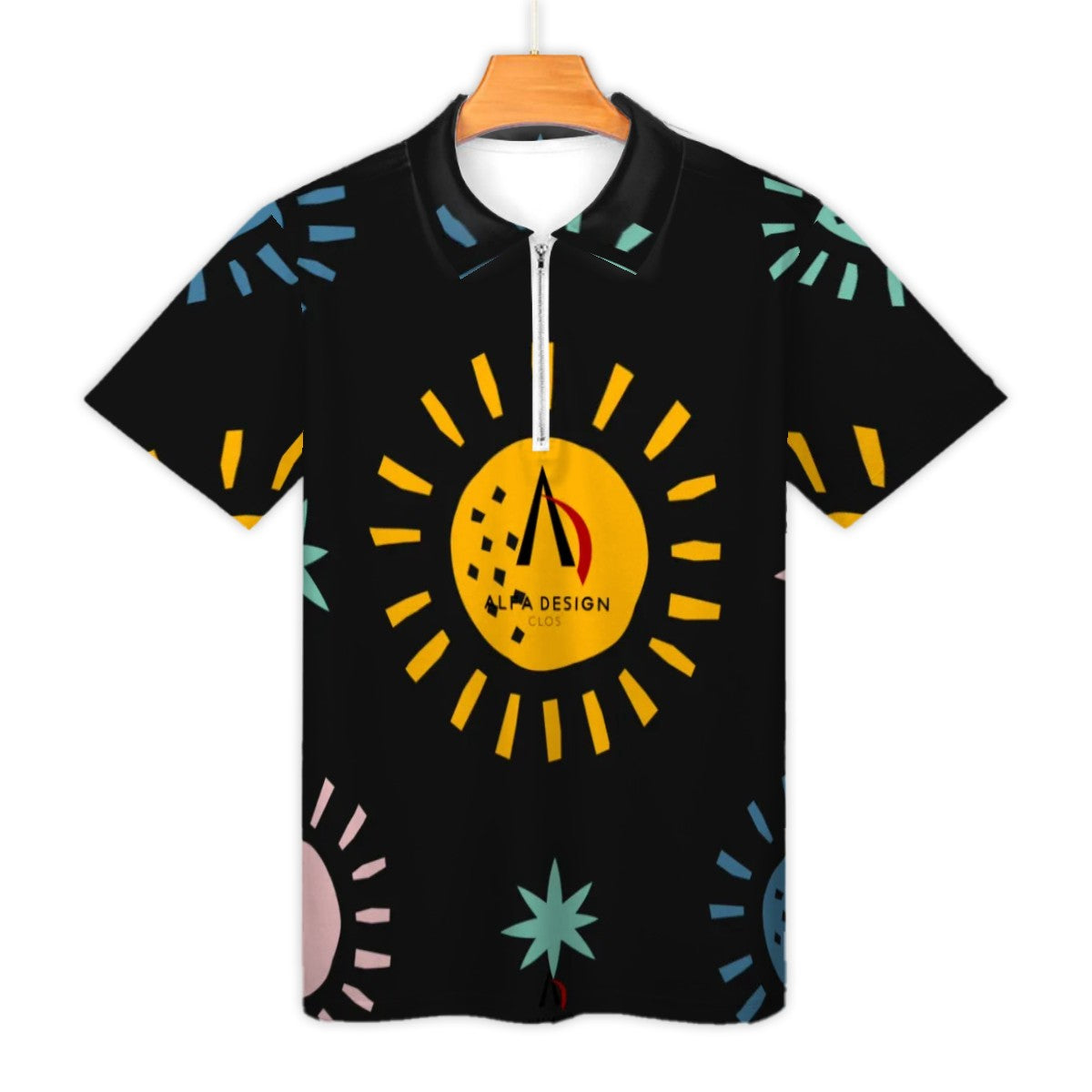 Zip Polo Shirts for Men Slim Fit ALFA     K  12 ALFA     K 72 ALFA    K  32 ALFA   Z   22  ALFA   719