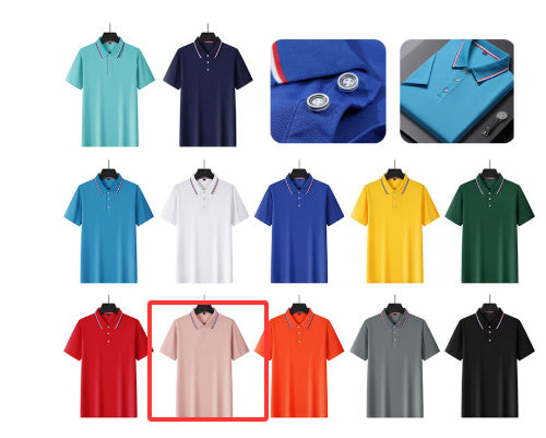 Collar Quick Drying Pure Cotton Workwear Polo Shirt