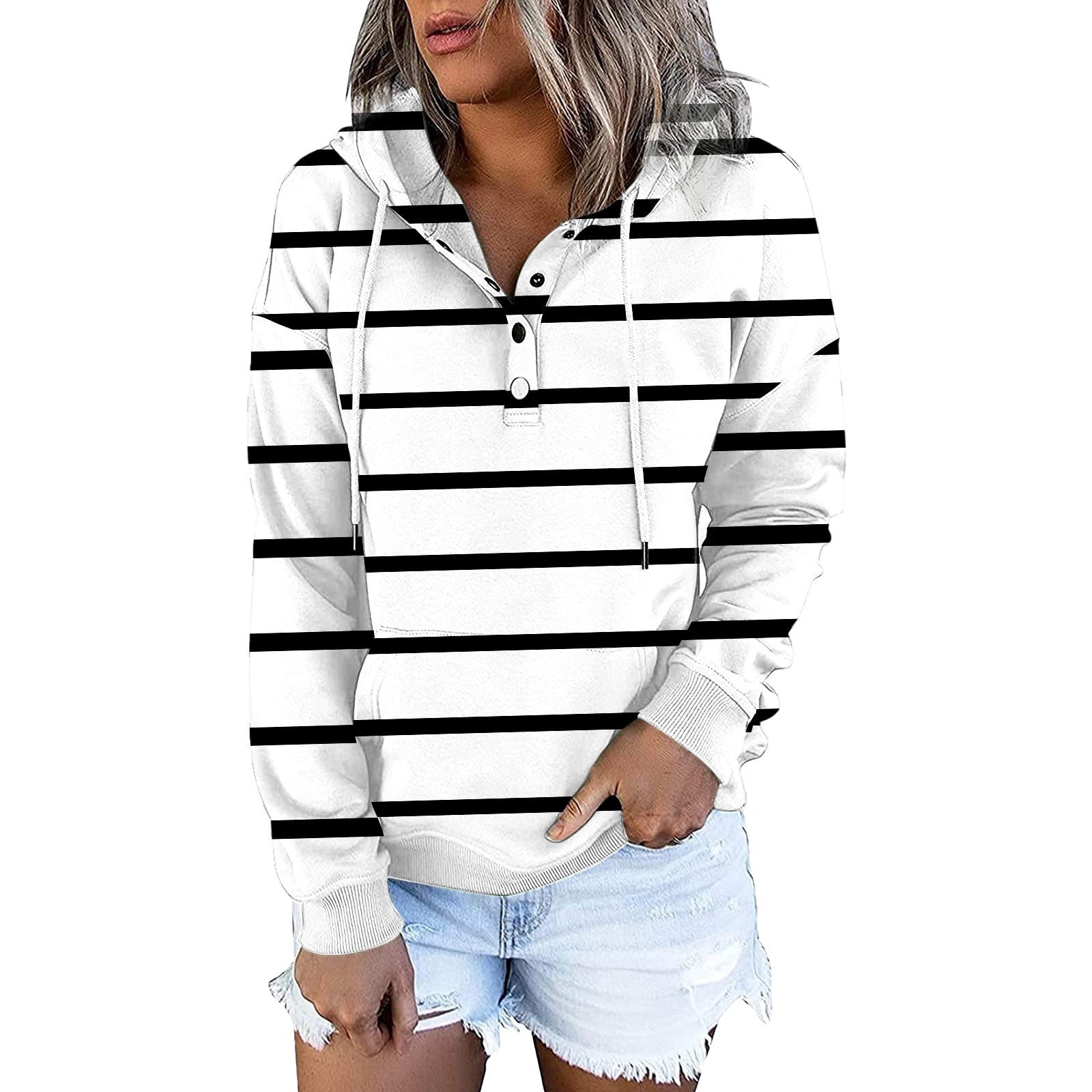 Hot Sale Long-sleeved Autumn Striped Ladies Thin Sweater