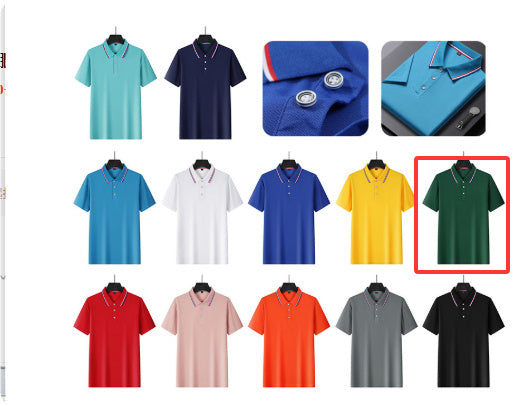 Collar Quick Drying Pure Cotton Workwear Polo Shirt