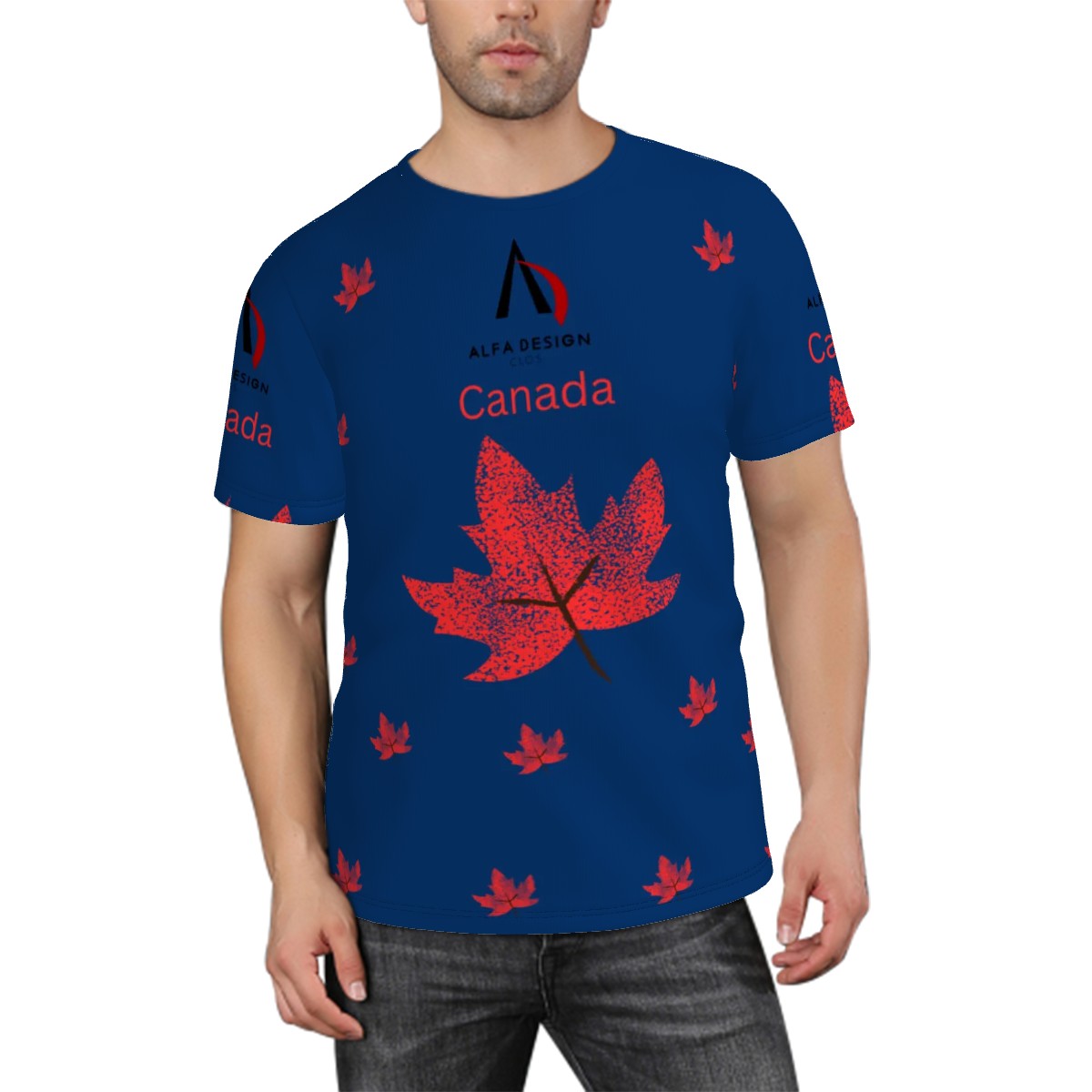 Men's ShortSleeve TShirt Customized Services ALFA   333330 ALFS    333331