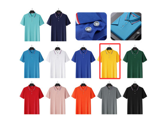 Collar Quick Drying Pure Cotton Workwear Polo Shirt